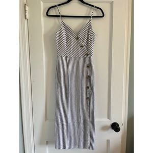 Abercrombie & Fitch Striped Midi Dress